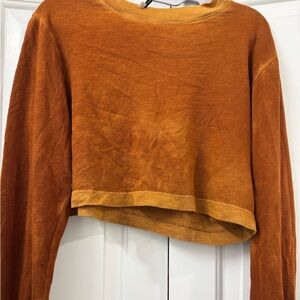 Cotton Citizen Tye Dye Tokyo Crop Long Sleeve Tee Sz Small